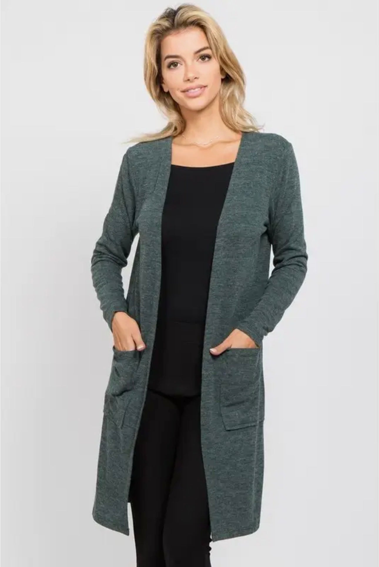 The Everly Cardigan – Forest Green
