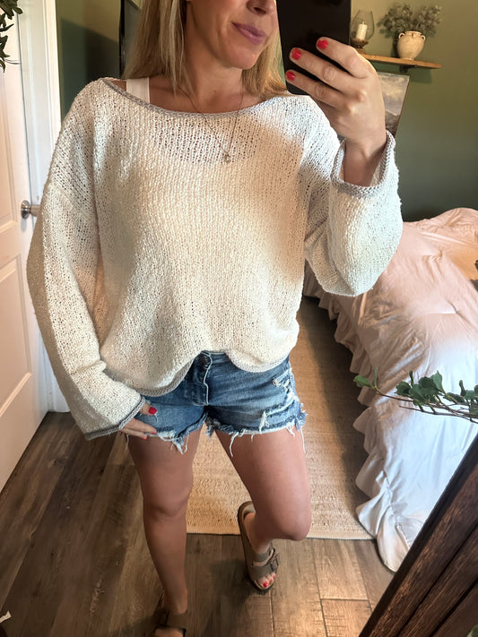 Sunday Stroll Boatneck Sweater