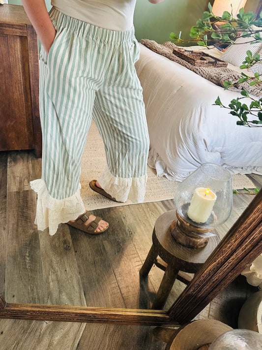 Sage Meadow Lace Pants