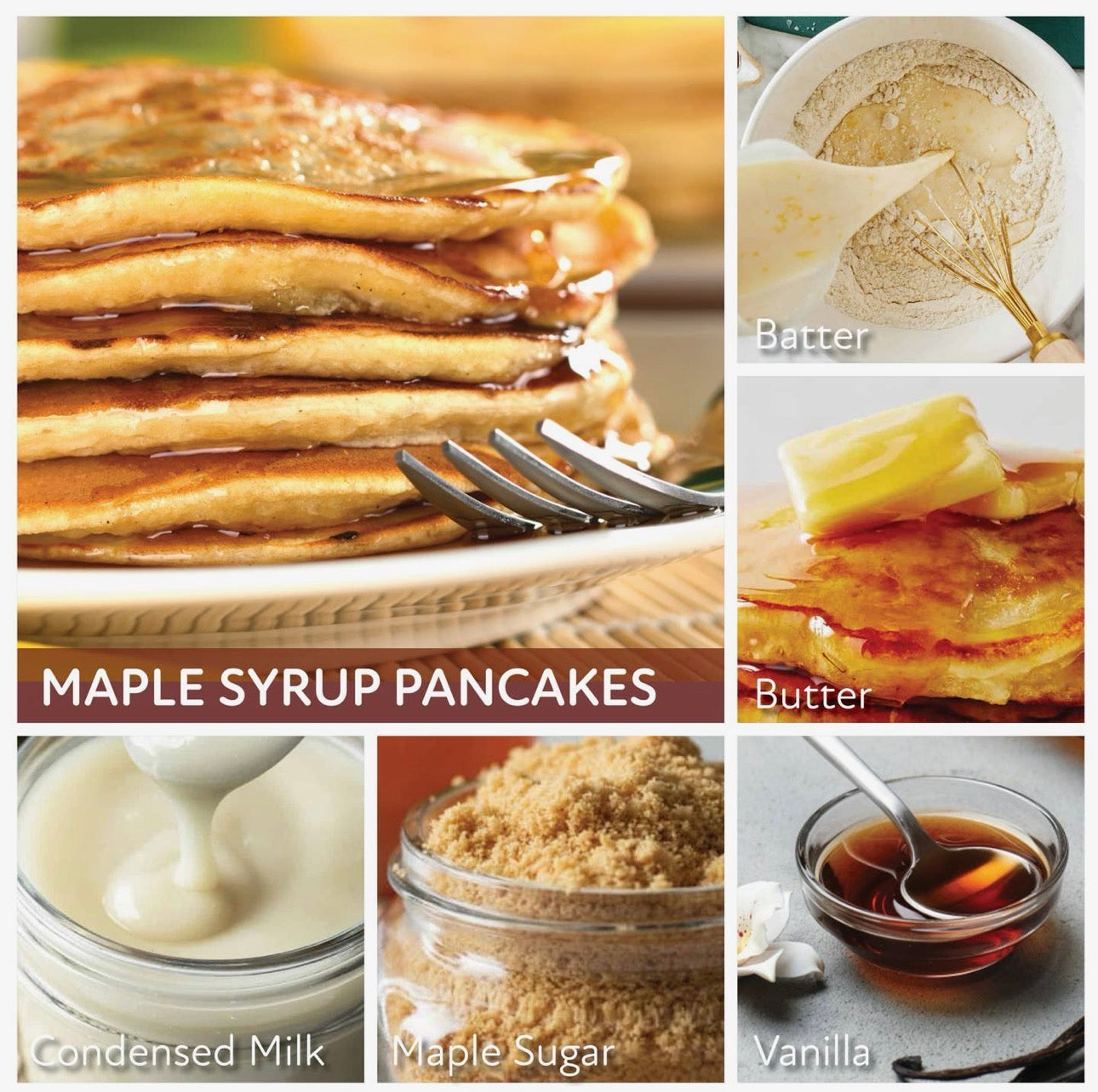 Maple Syrup Pancakes Papa Jar Candle