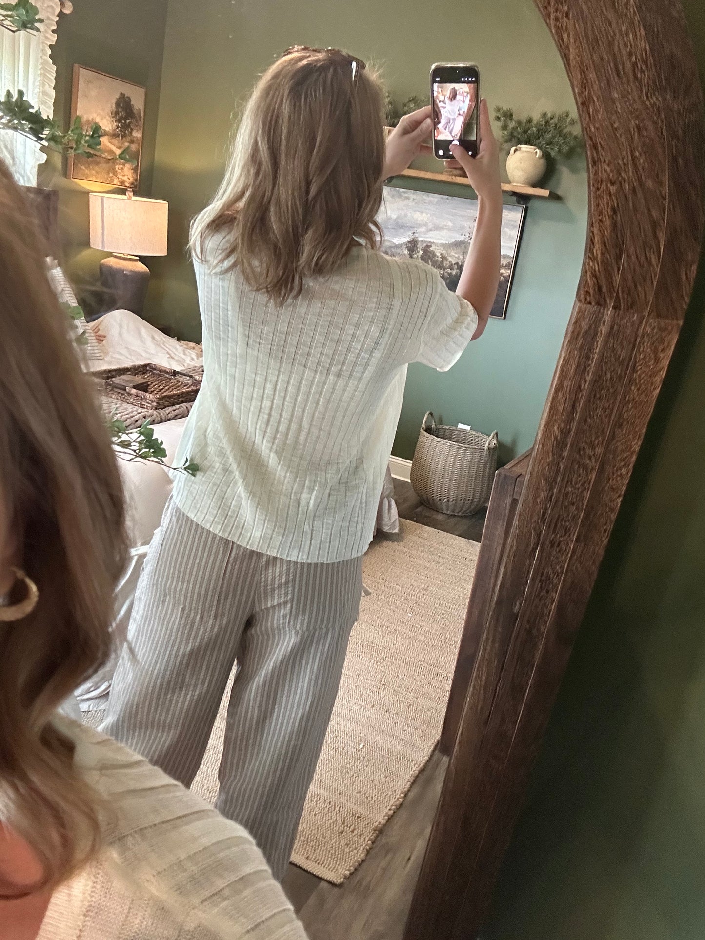 Ivory Breeze Ribbed Top