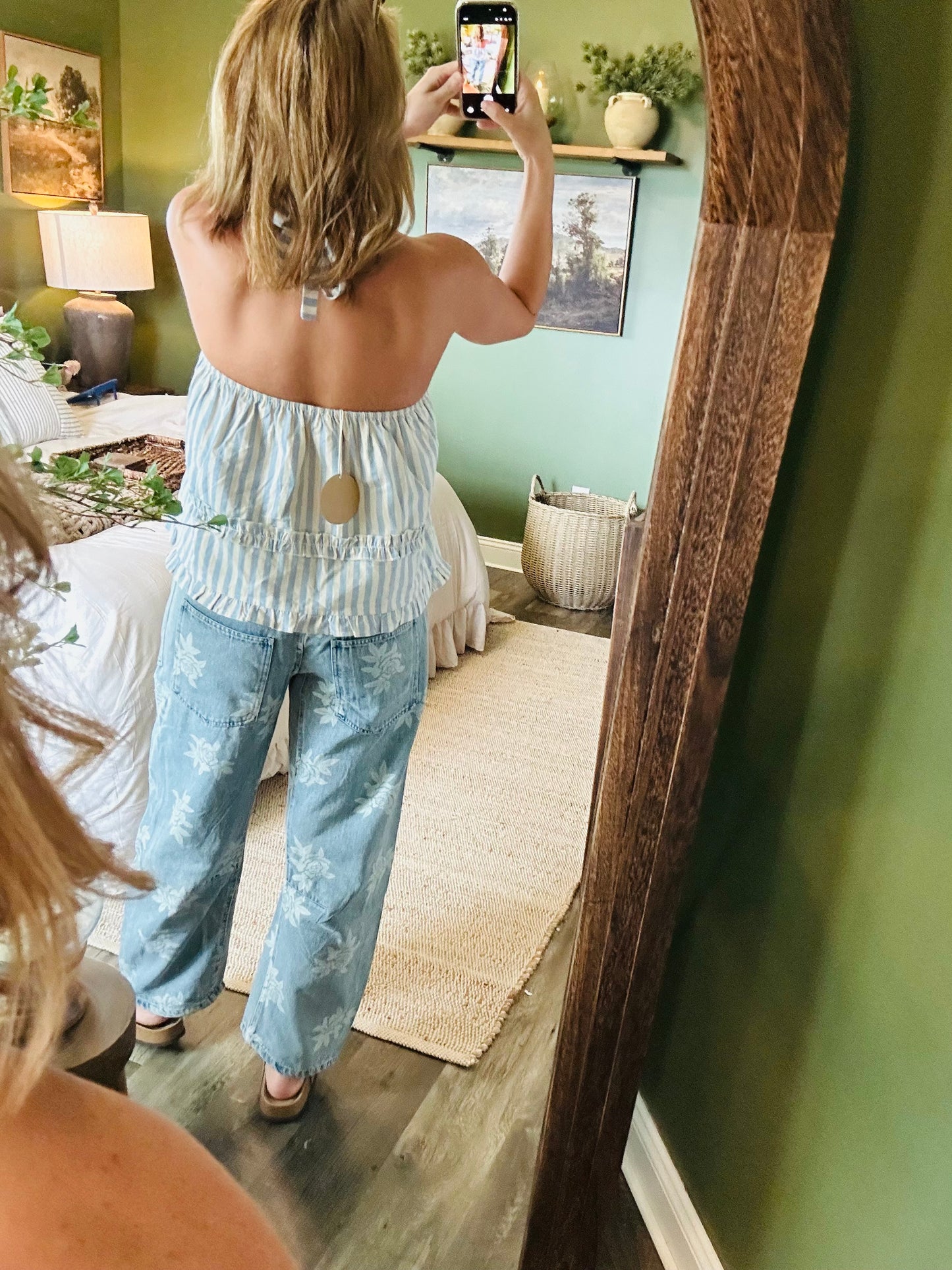 Seaside Stripe Halter Tank