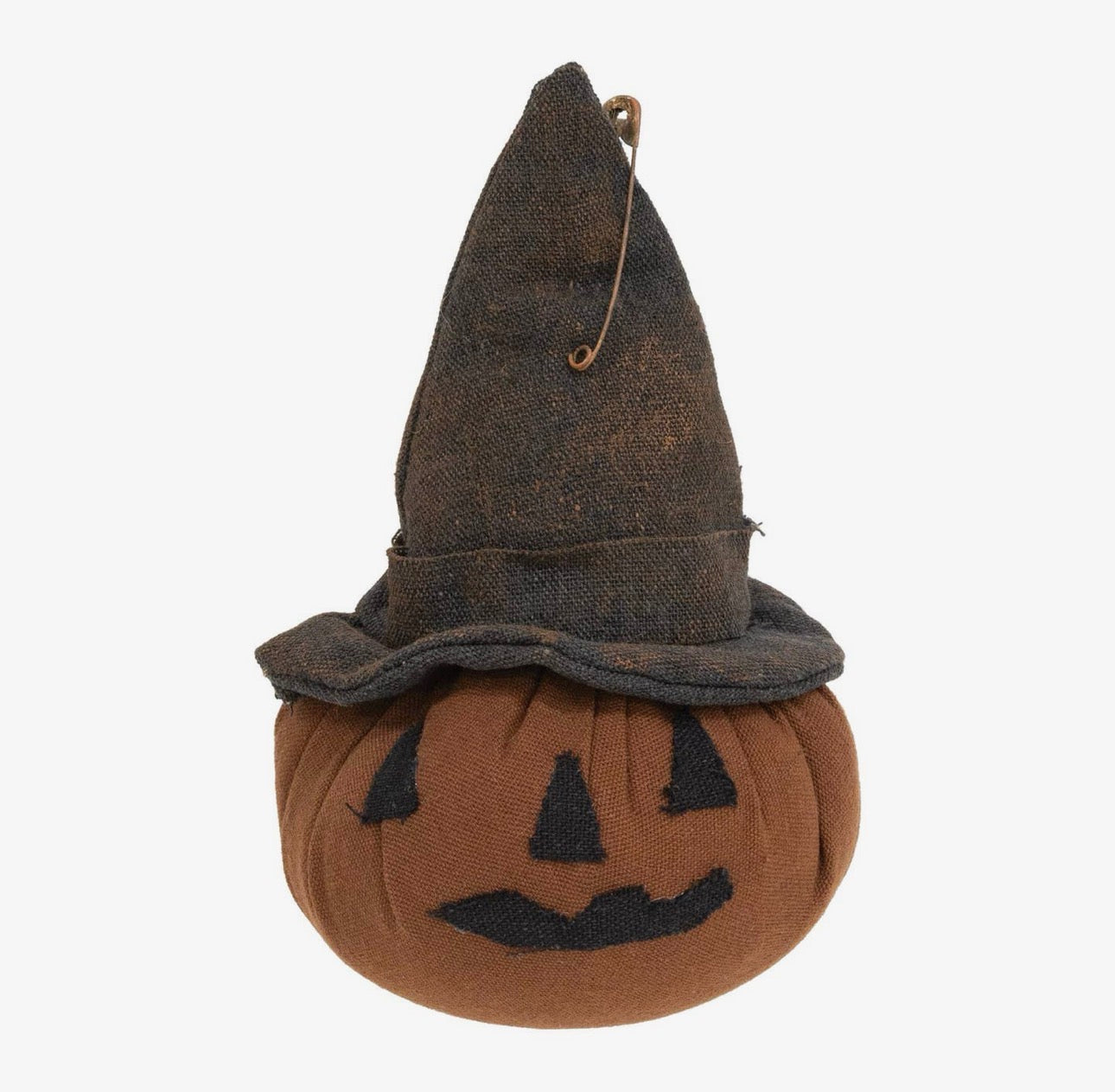 🎃 Grungy Stuffed Witchy Jack O’Lantern Head Sitter