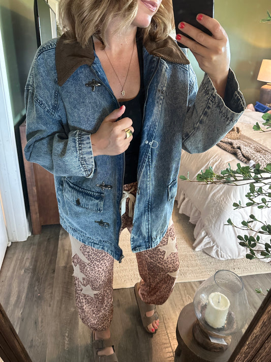 Vintage Trails Denim Jacket 🤎✨