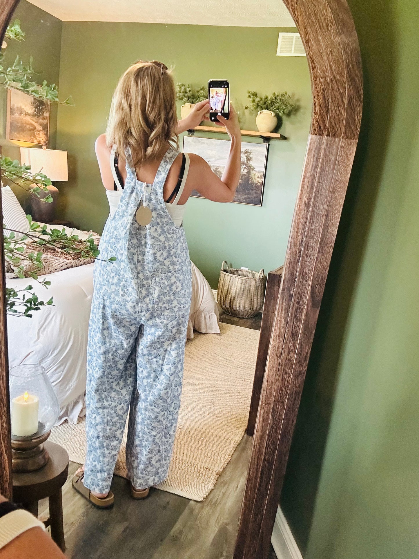 Blue Blossom Wide Leg Overalls ๐ธ๐