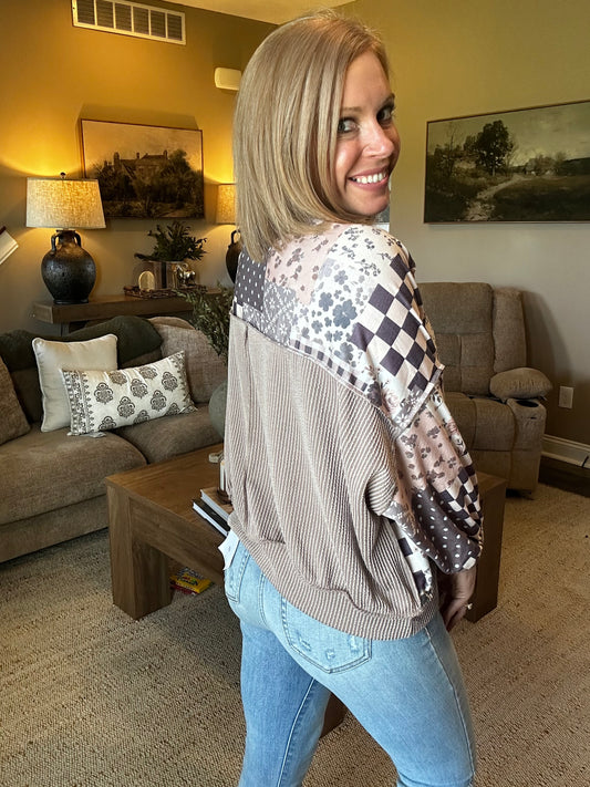 The Delaney Patchwork Pullover