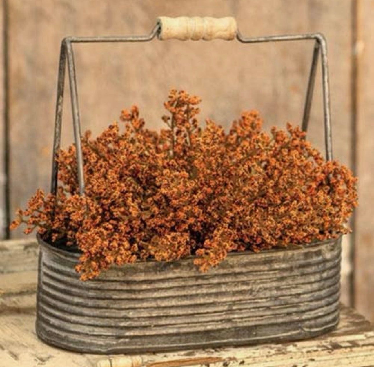 Bursting Astilbe Half Sphere – 9” Pumpkin