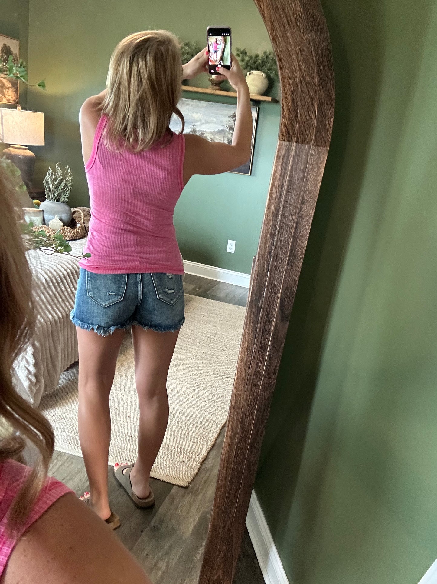 Pink Lemonade Henley Tank