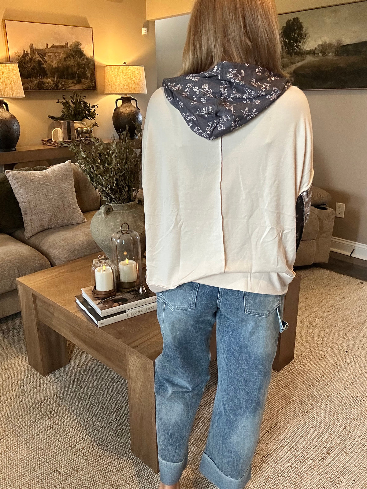 The Delaney Floral Patchwork Hoodie