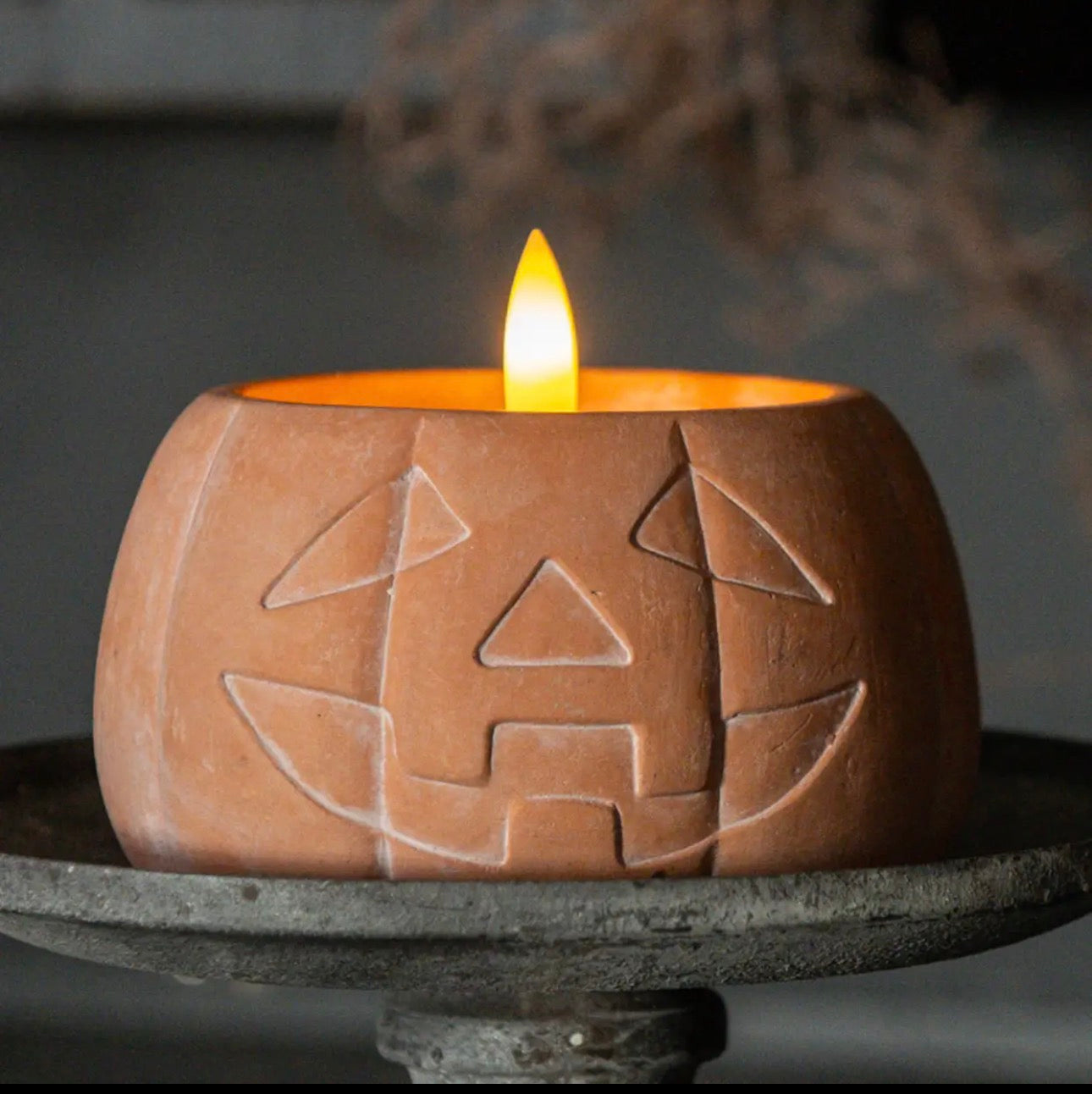 Autumn Glow Jack-O’-Lantern Candle 3”