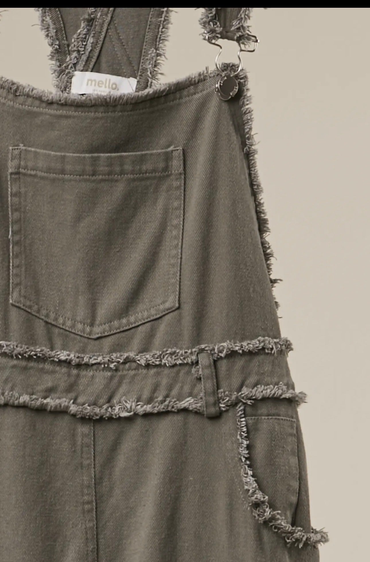 Olive Meadow Patchwork Overalls
