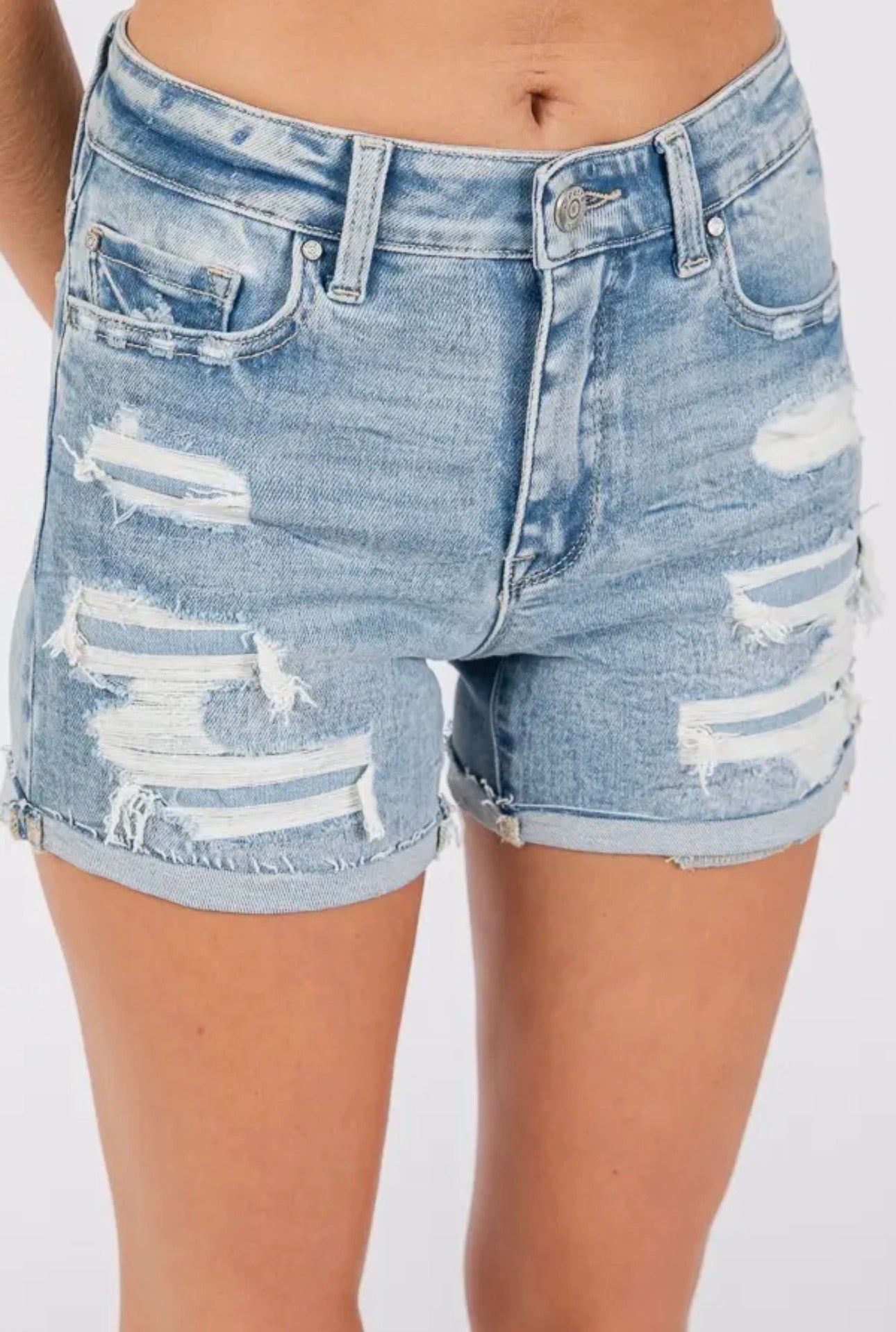 Sandy Shore Cuffed Shorts