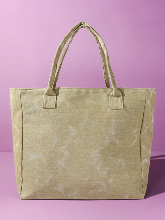 Vintage sunshine striped tote