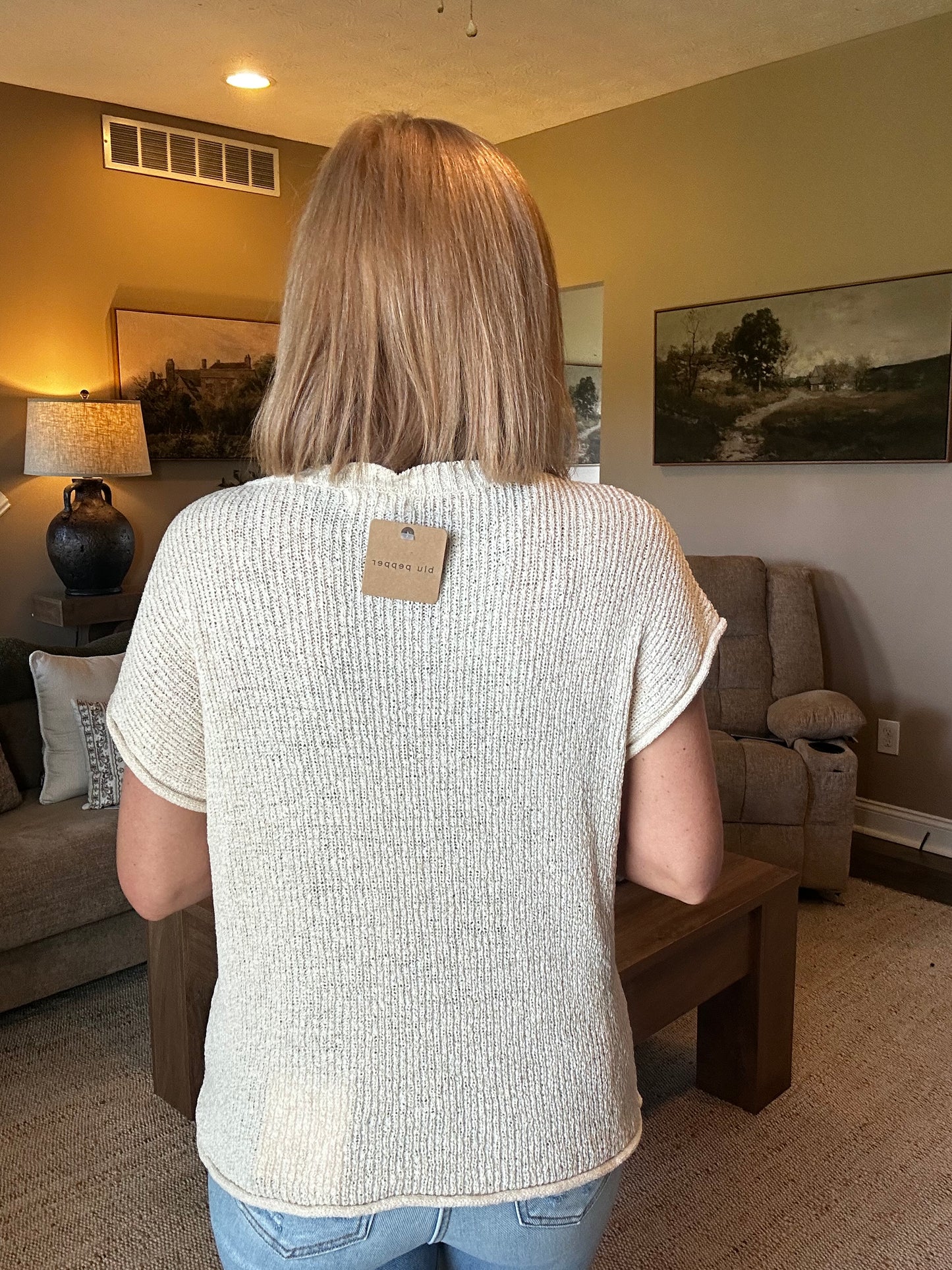 🤍 Ivory Breeze Sweater Top