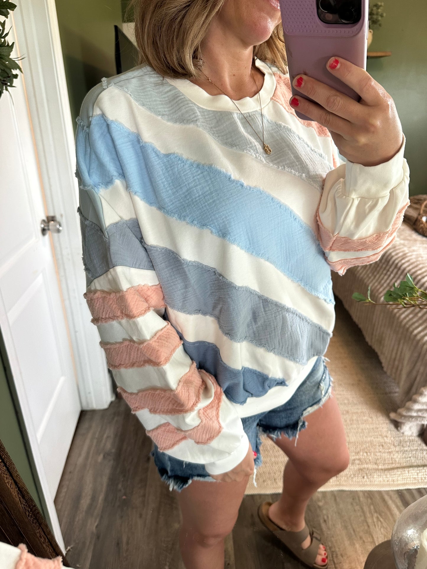 Coastal Daydream Pullover ☁️🌸