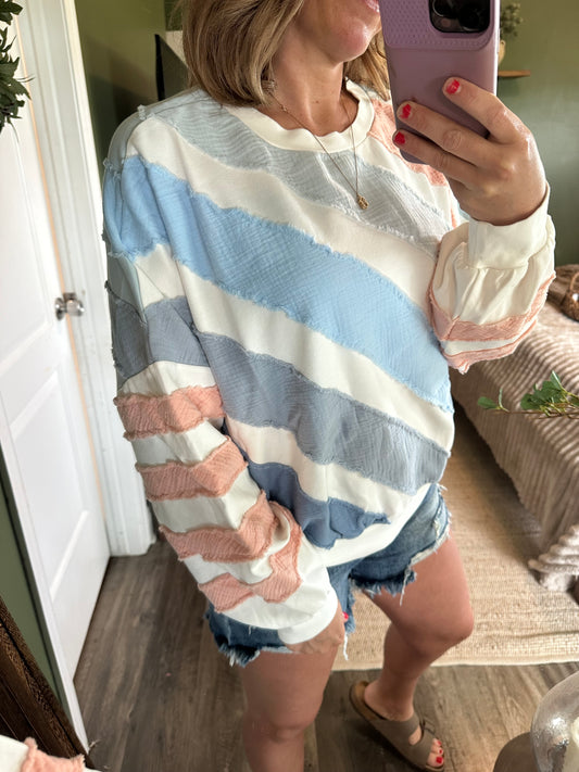 Coastal Daydream Pullover ☁️🌸