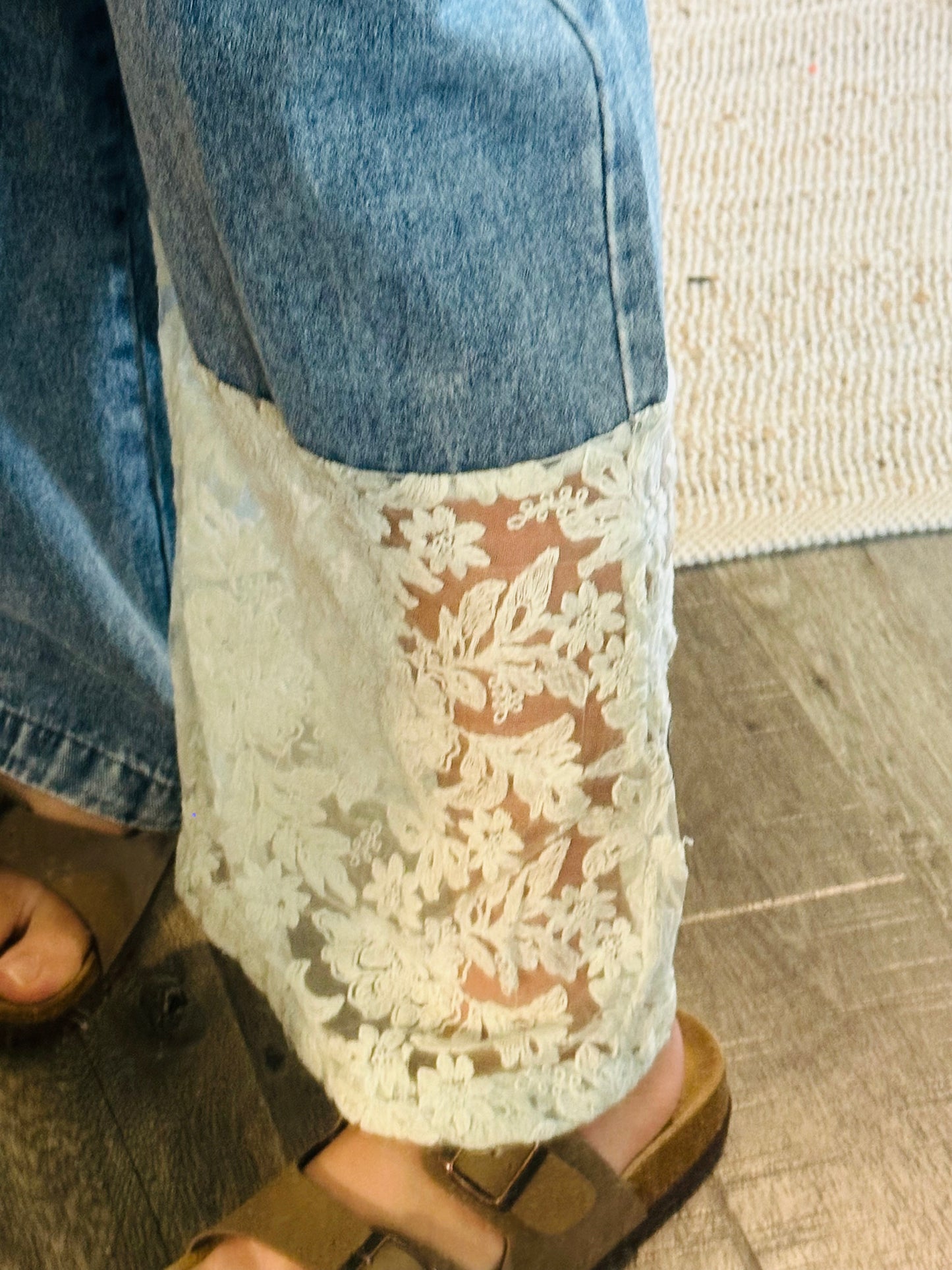 Lace & Denim Daydream Overalls