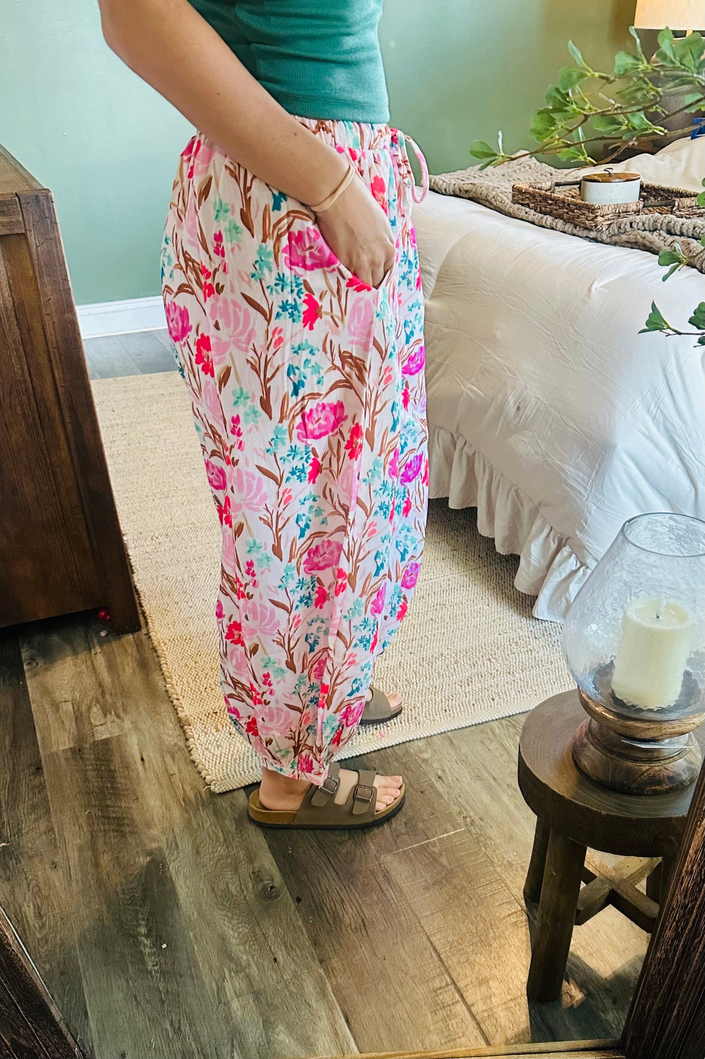 Blush Garden Harem Pants