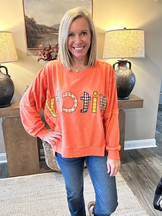 The Hadley Plaid Witch Sweatshirt 🎃