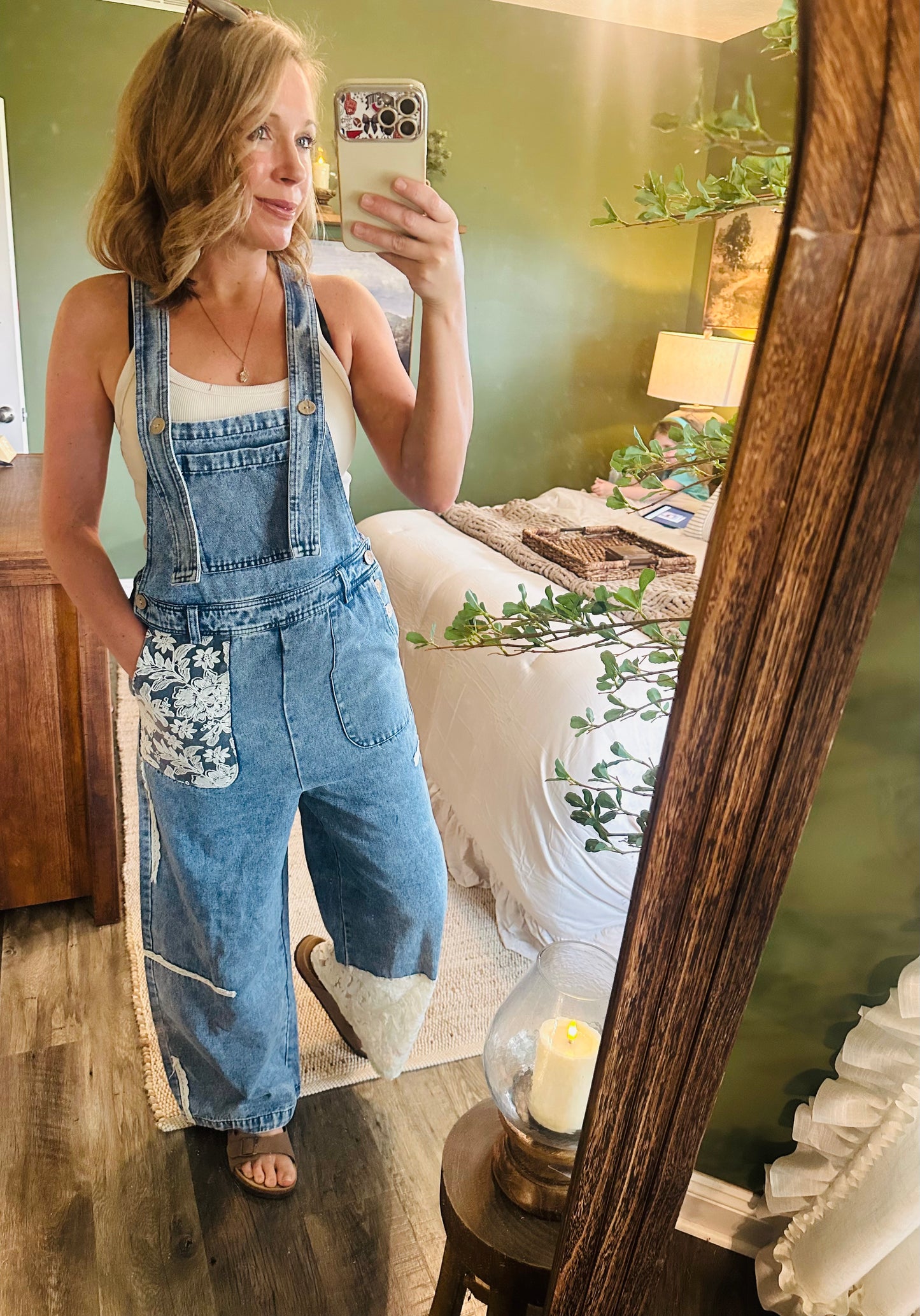Lace & Denim Daydream Overalls