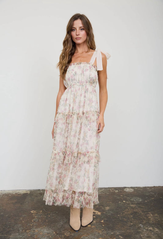 Whispering Petals Maxi Dress