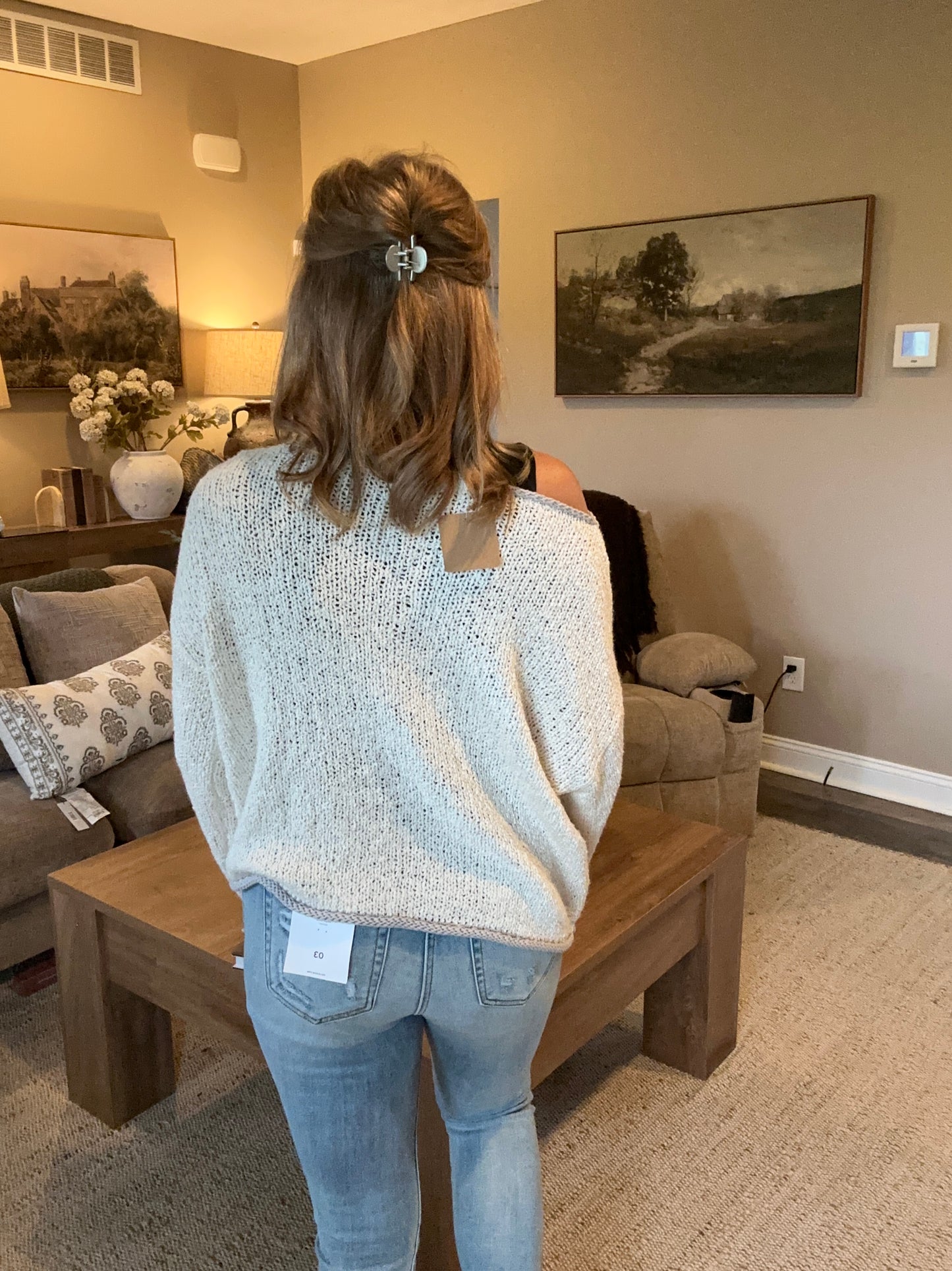 Sunday Stroll Boatneck Sweater