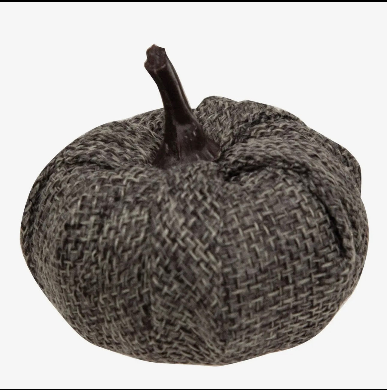 Cream & Gray Burlap Pumpkin Set