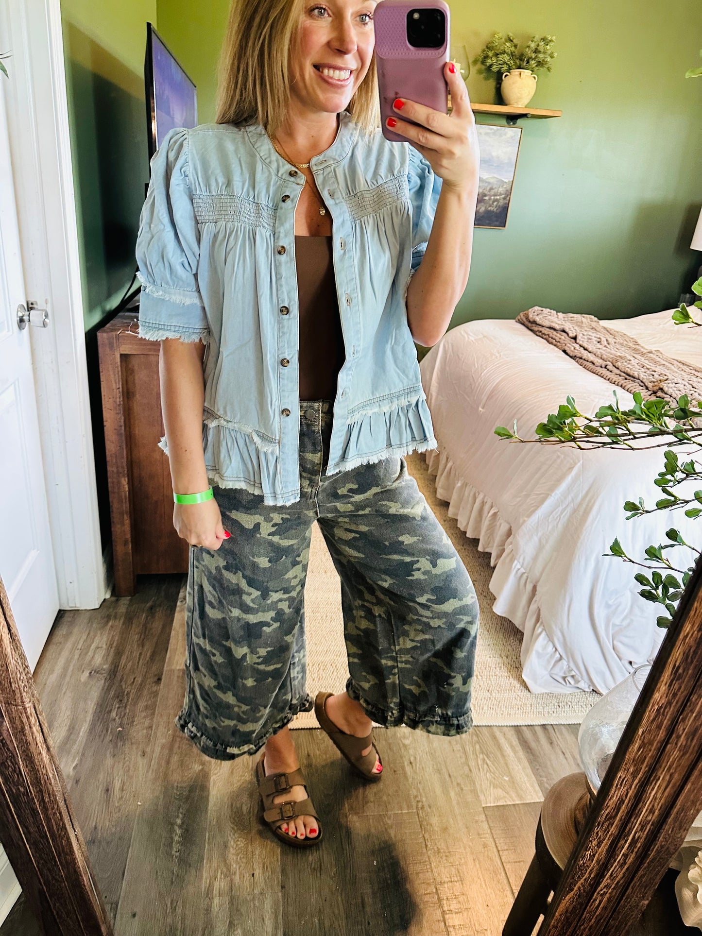 💙 Denim Days Smocked Top