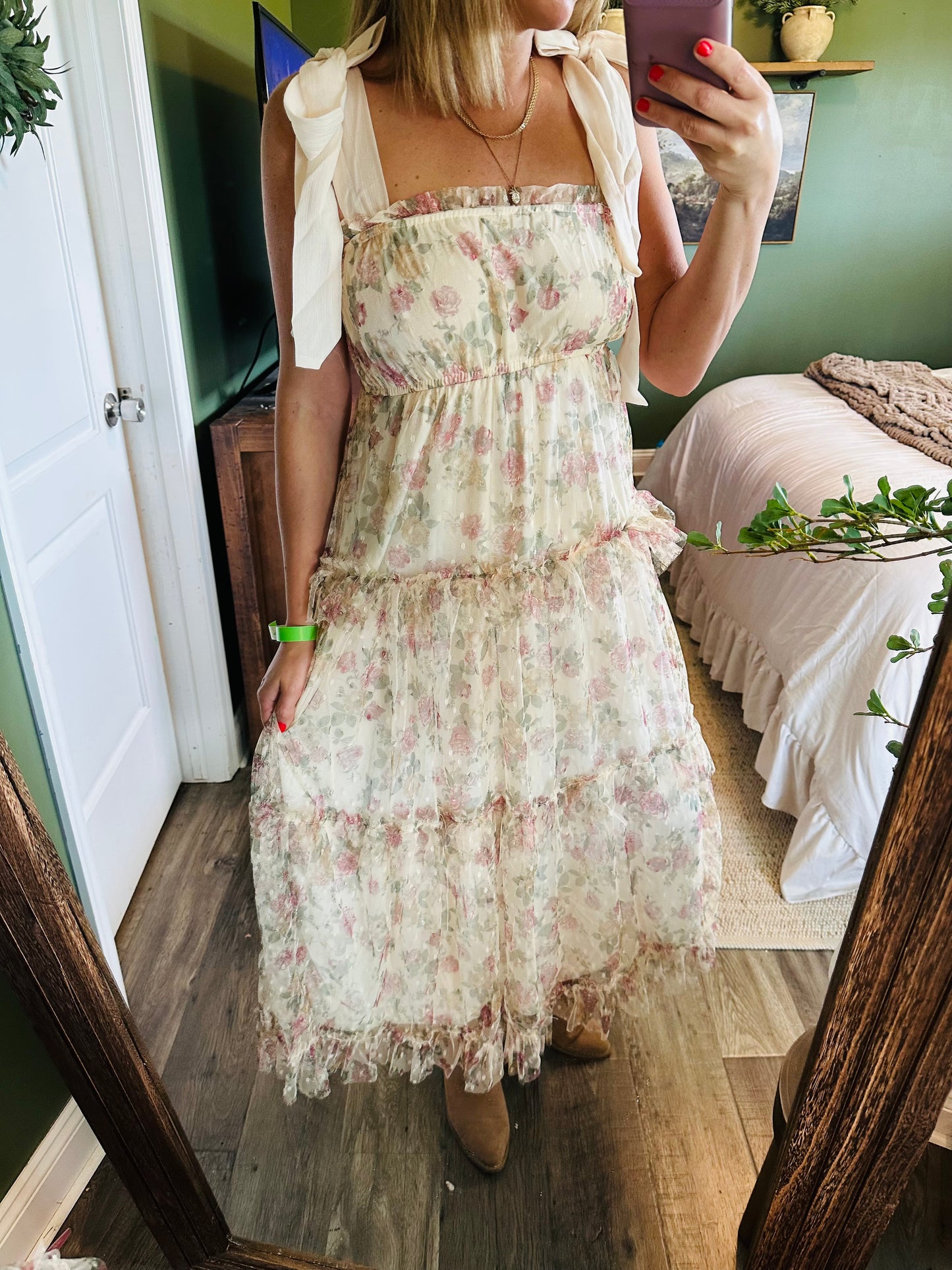 Whispering Petals Maxi Dress
