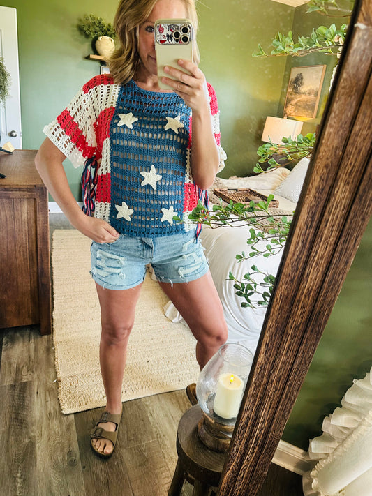 Stars & Stripes Summer Sweater