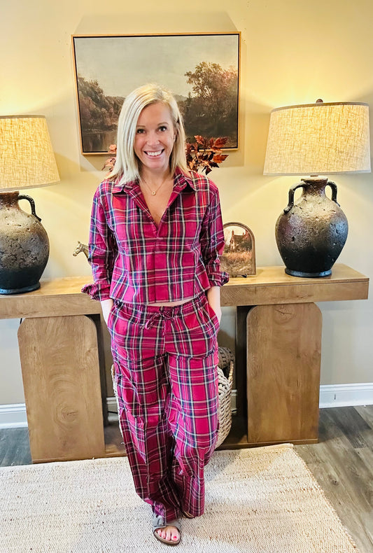 ❤️ The Rowan Plaid Matching Set