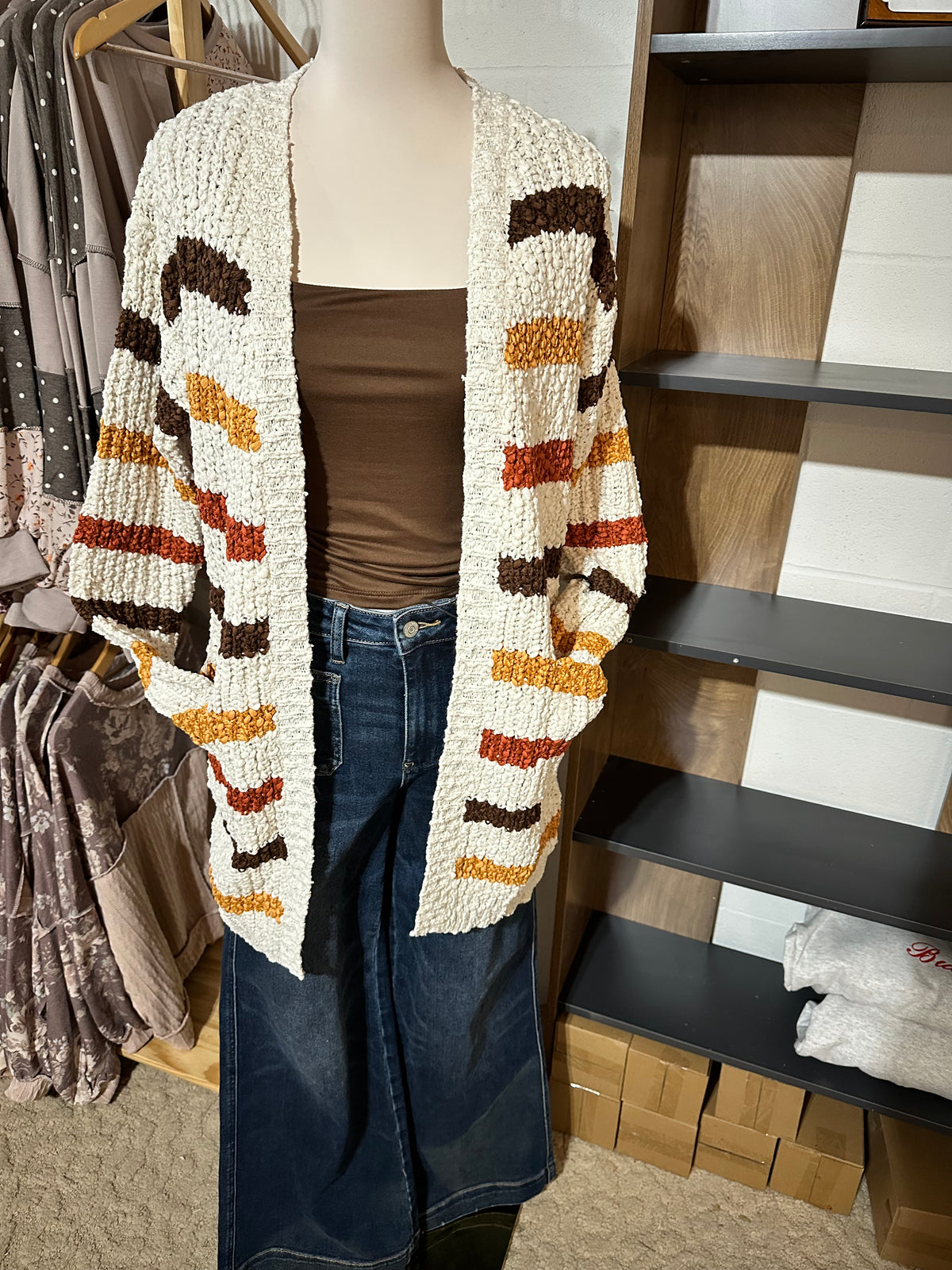 The Maren Autumn Stripe Cardigan 🍂