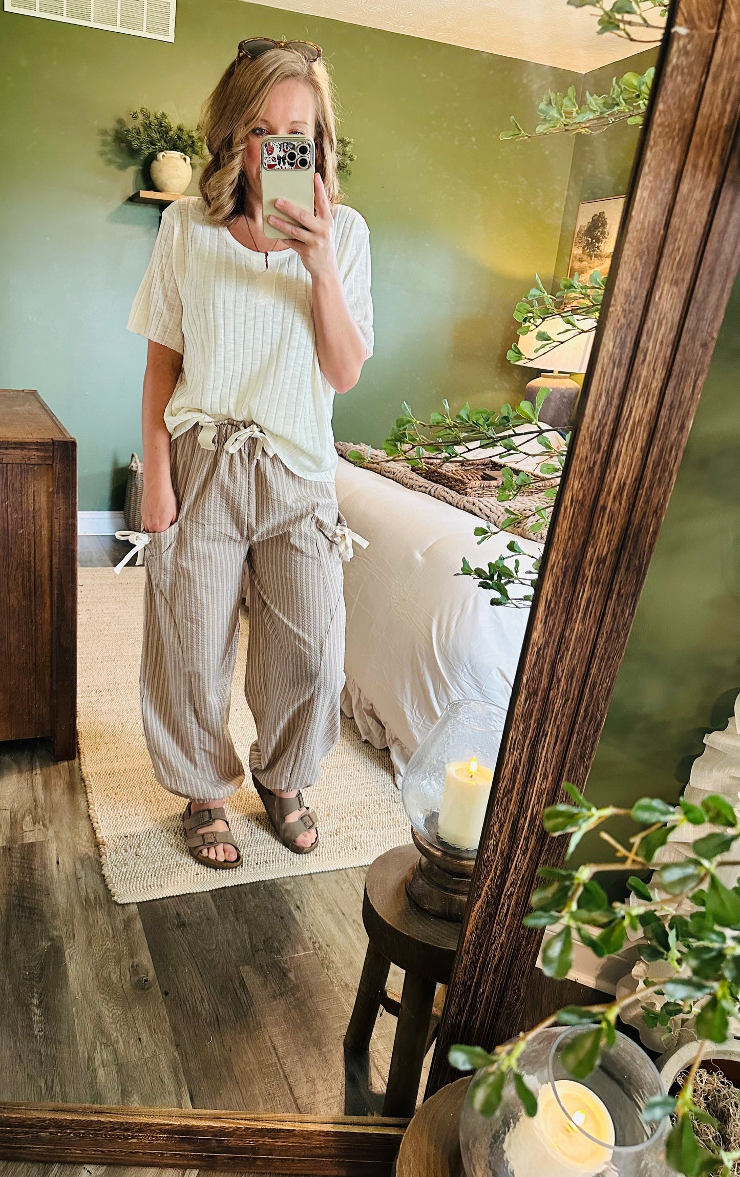 Ivory Breeze Ribbed Top