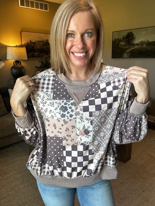 The Delaney Patchwork Pullover