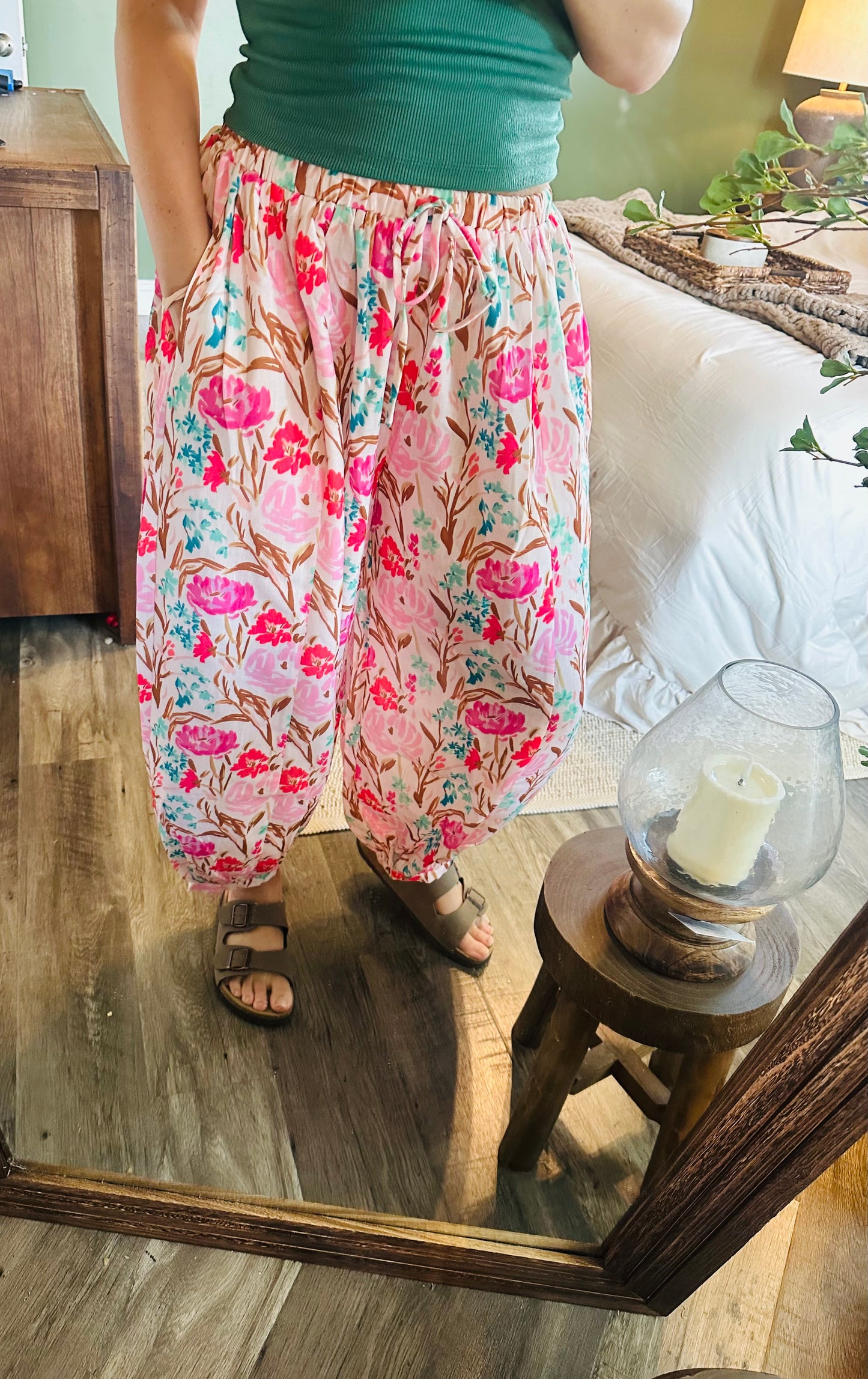 Blush Garden Harem Pants