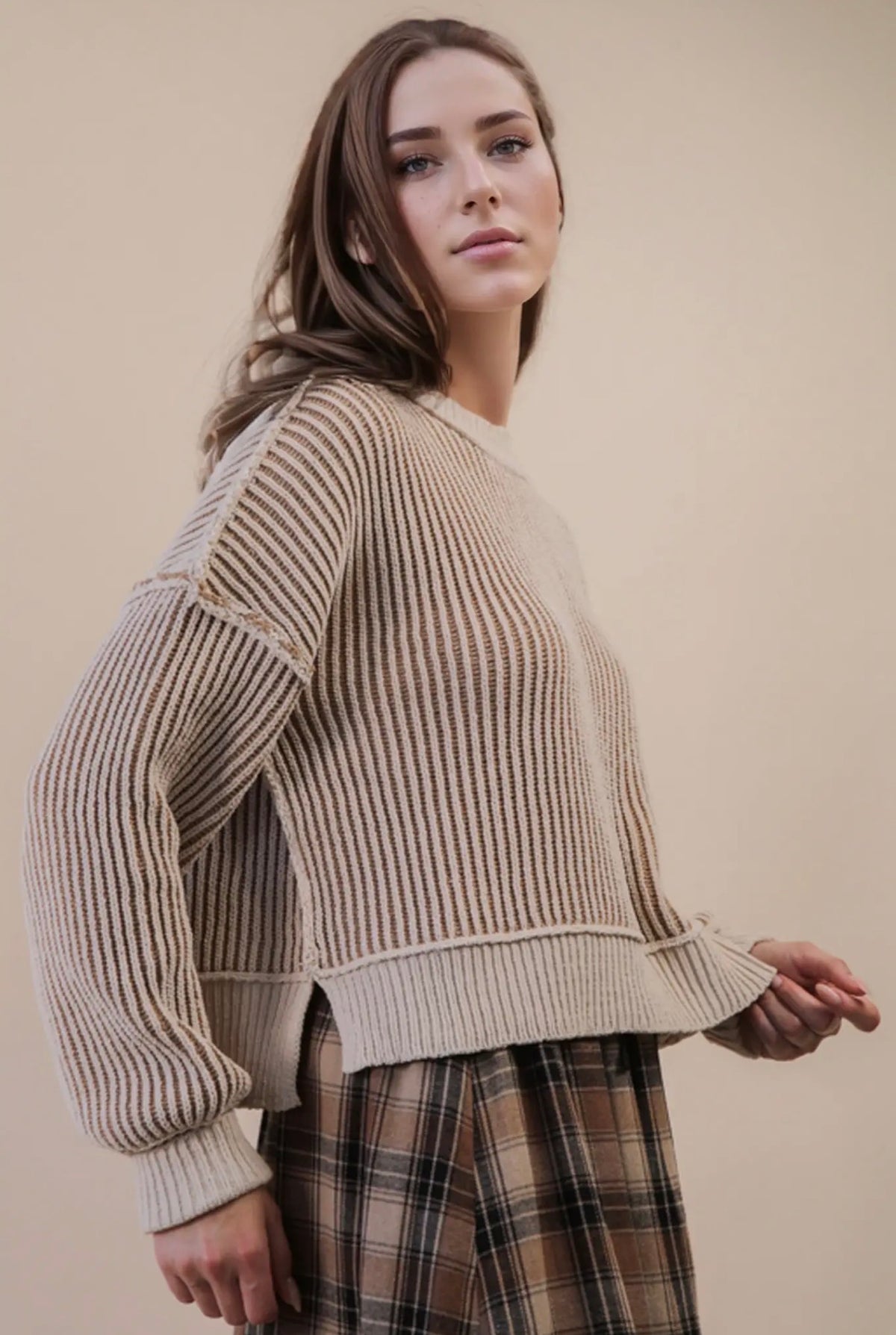 The Marlowe Striped Knit Sweater
