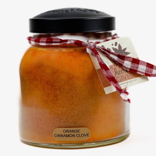 Orange Cinnamon Clove Papa Jar Candle