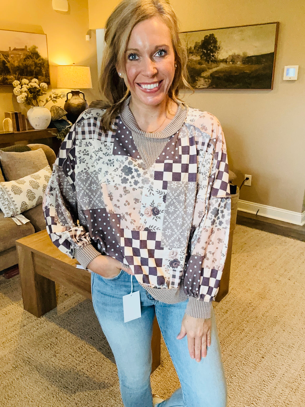 The Delaney Patchwork Pullover