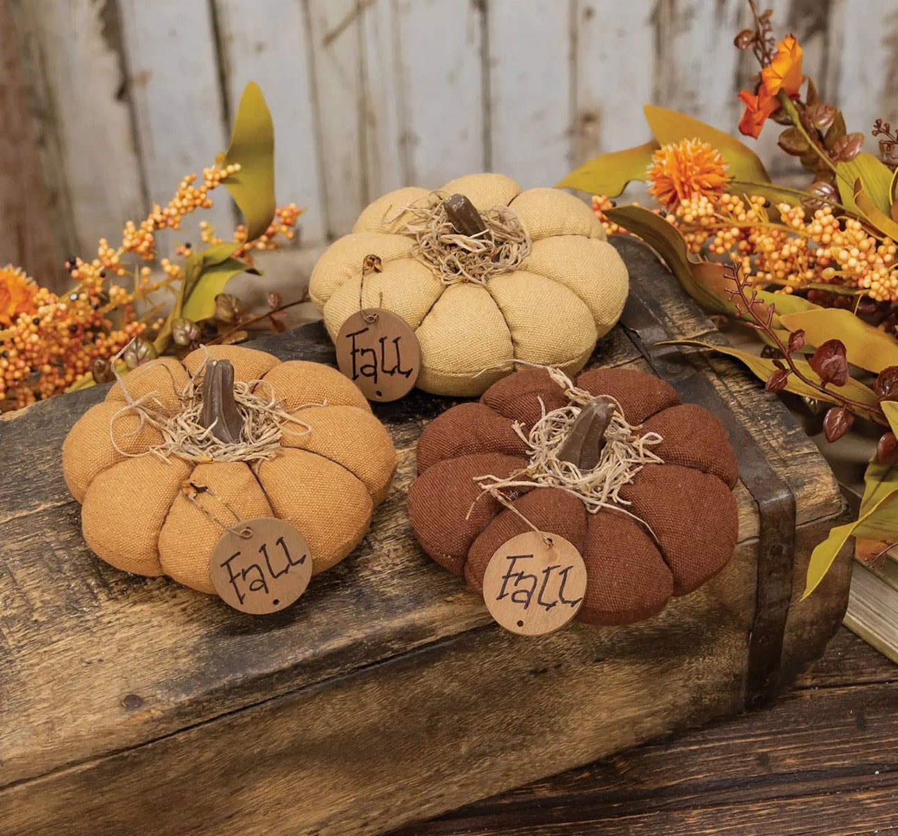 Mini Rustic Pumpkin Trio