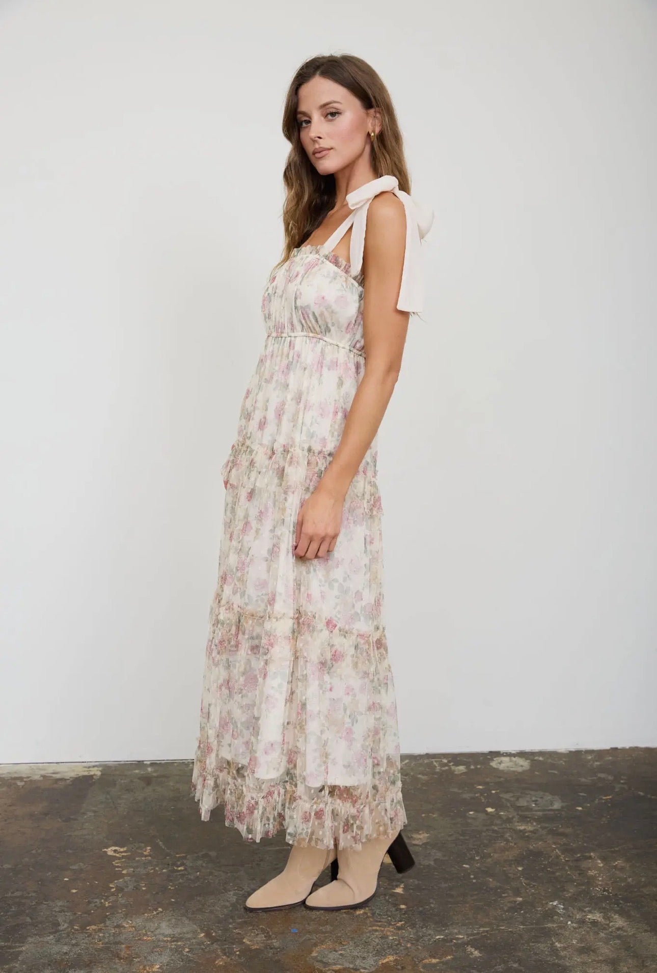 Whispering Petals Maxi Dress