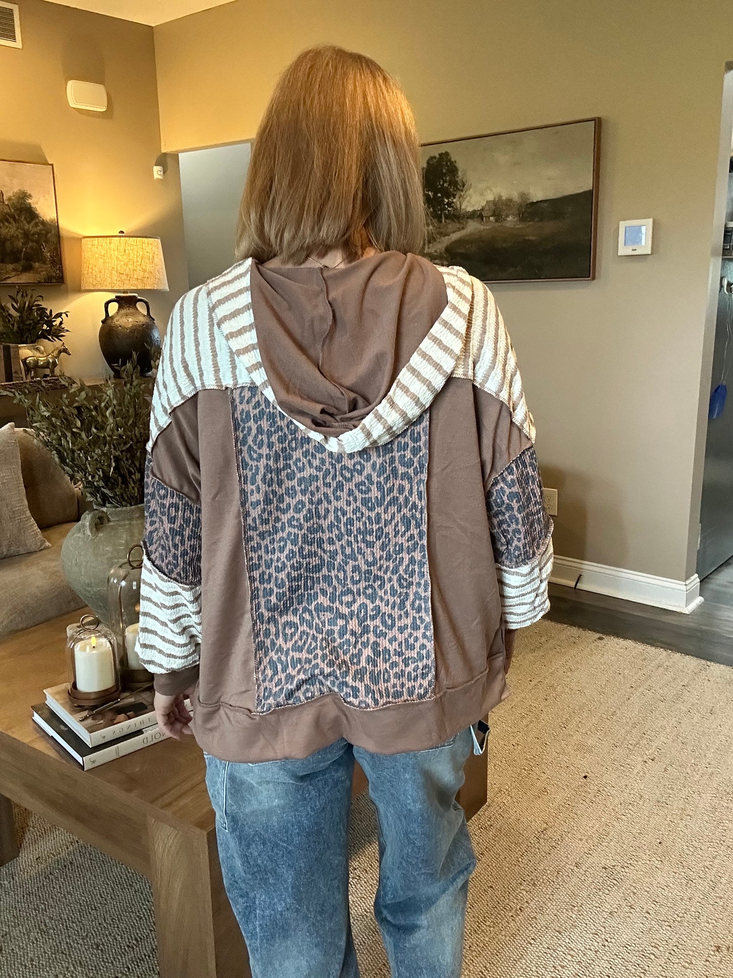 The Oakley Leopard Patchwork Hoodie