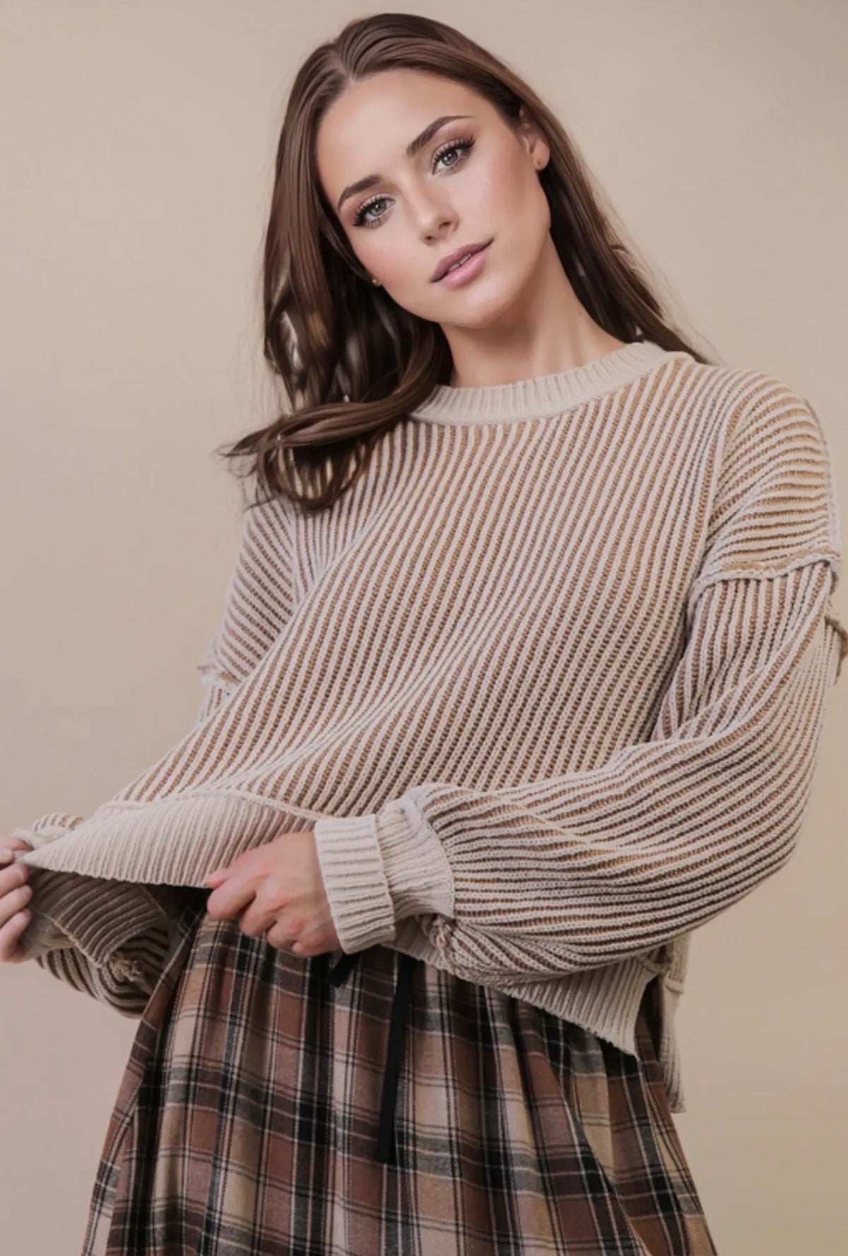 The Marlowe Striped Knit Sweater