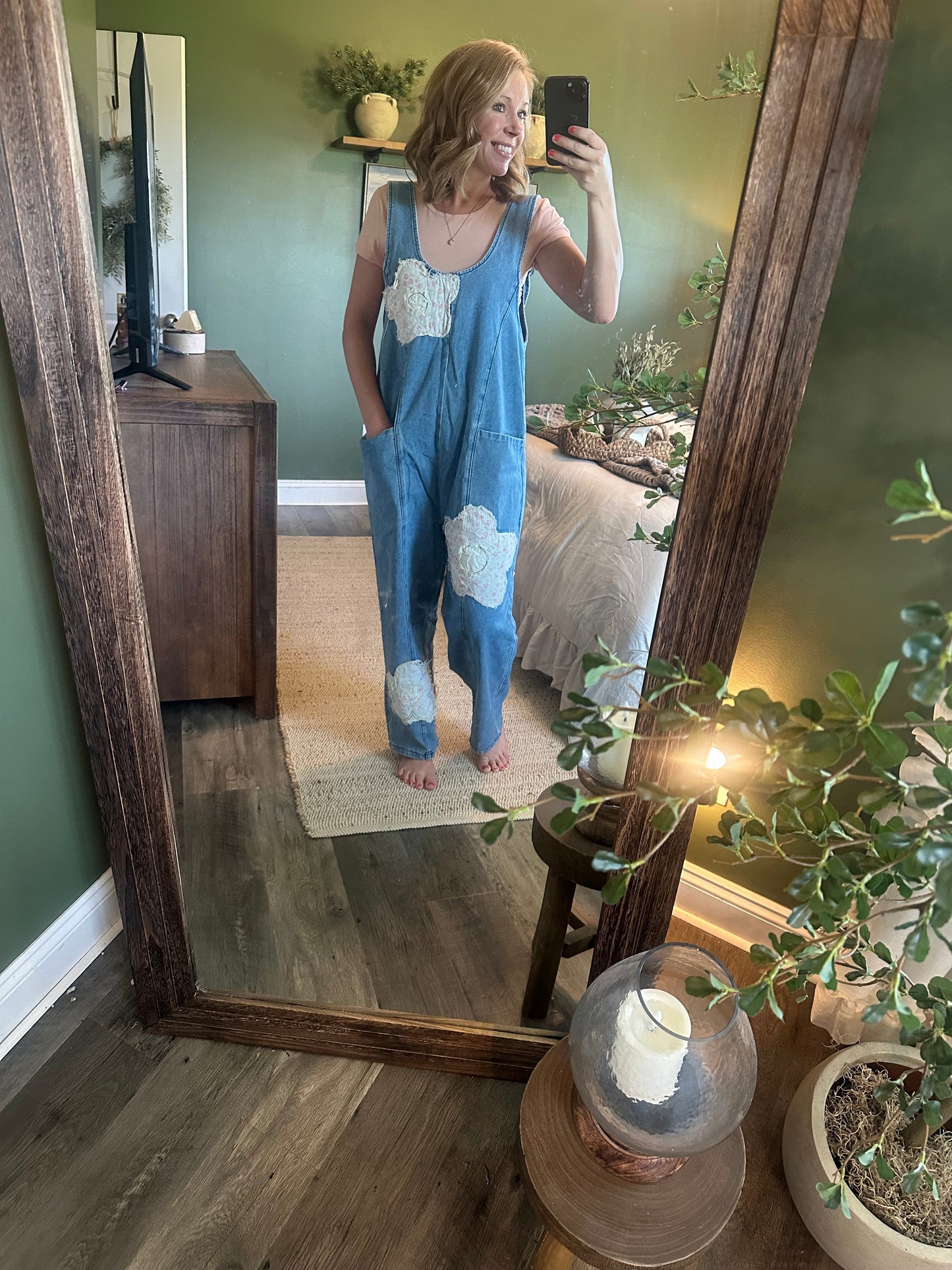 🌸🩵 PATCHWORK PRAIRIE OVERALLS 🩵🌸