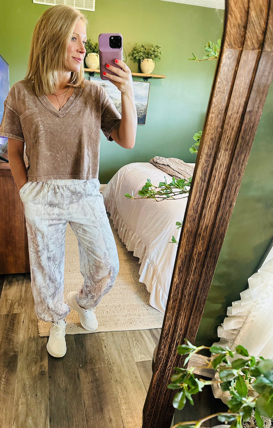 🤎 Mocha Mist Pocket Tee (Mocha)
