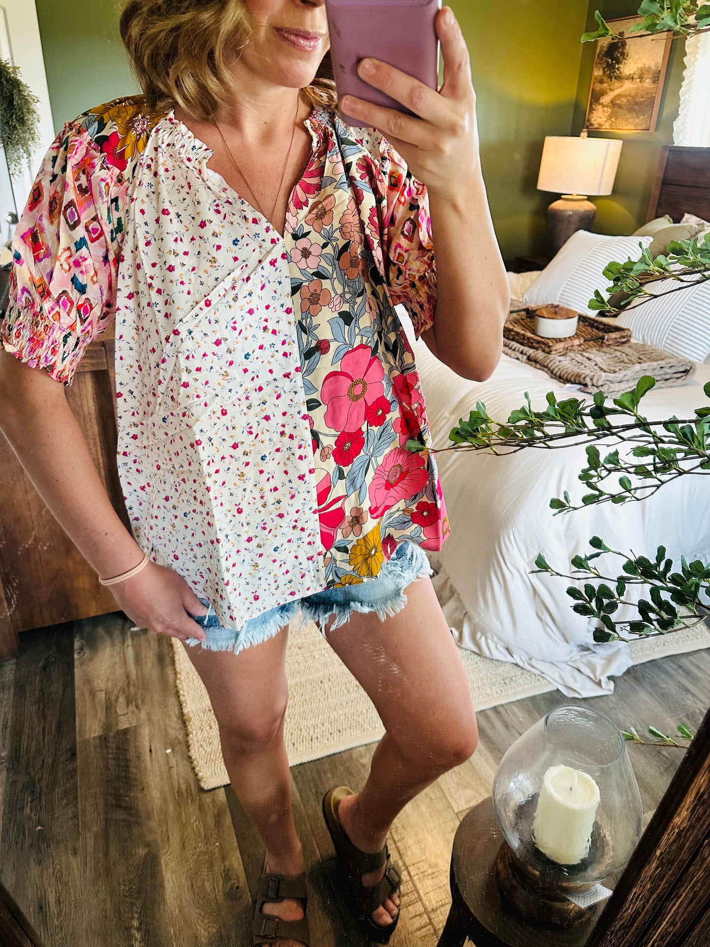 🌸 Wildflower Patchwork Top 🌸
