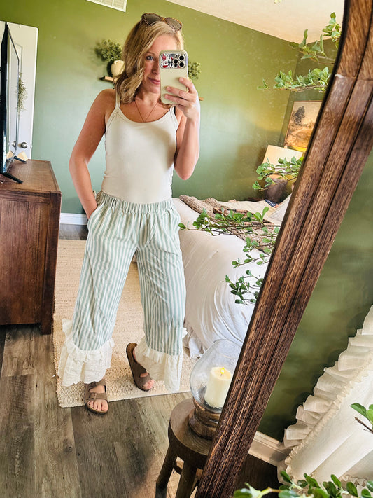 Sage Meadow Lace Pants