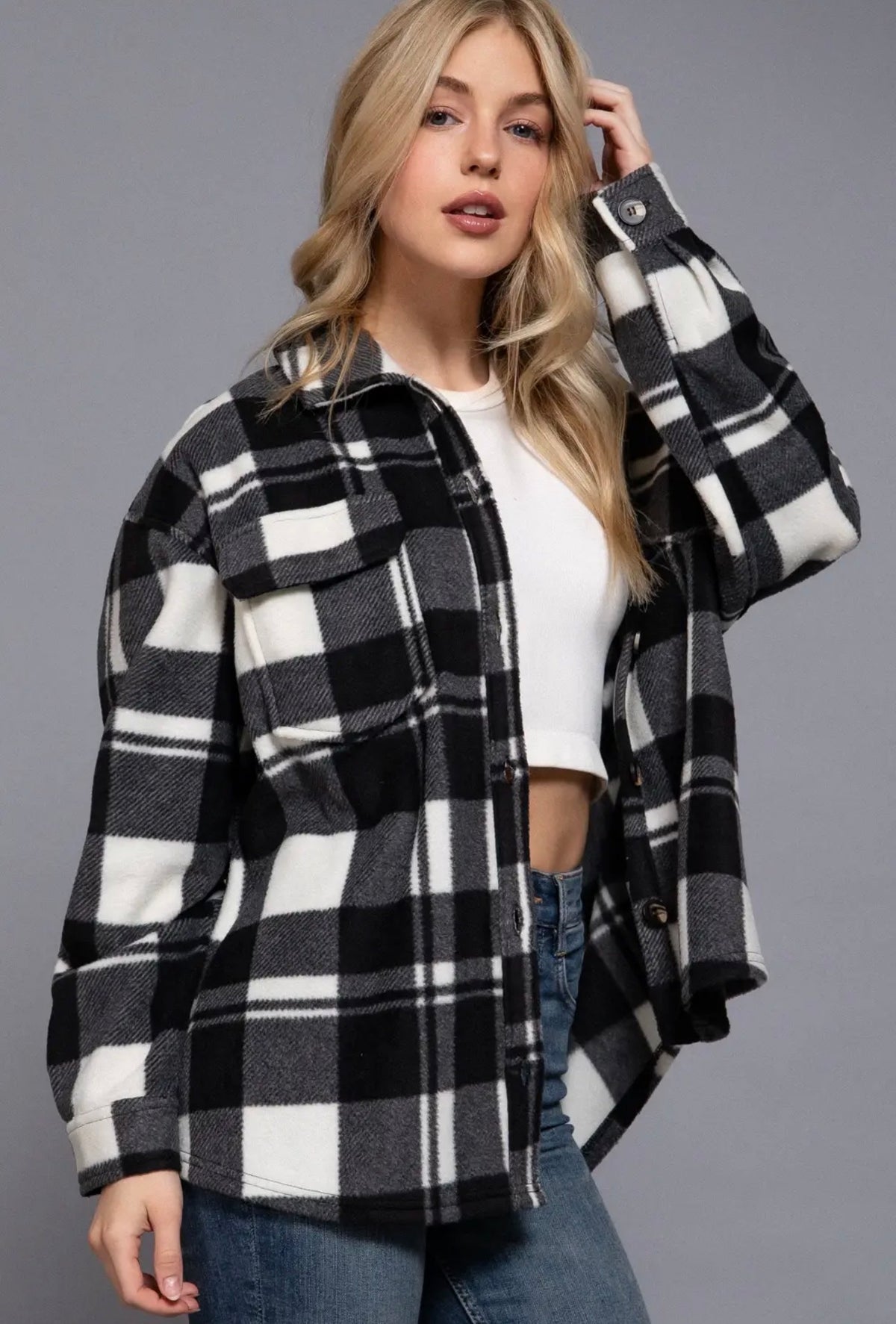 🖤 The Everly Plaid Shacket