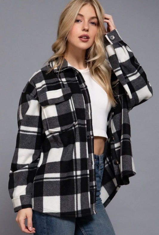 🖤 The Everly Plaid Shacket