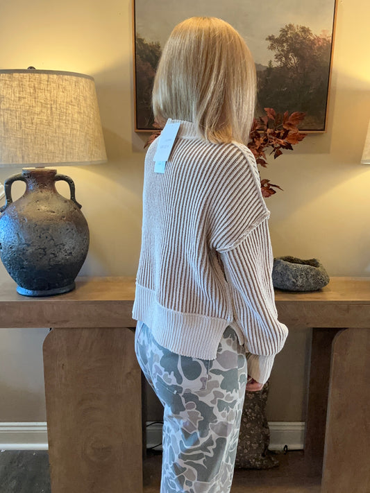 The Marlowe Striped Knit Sweater