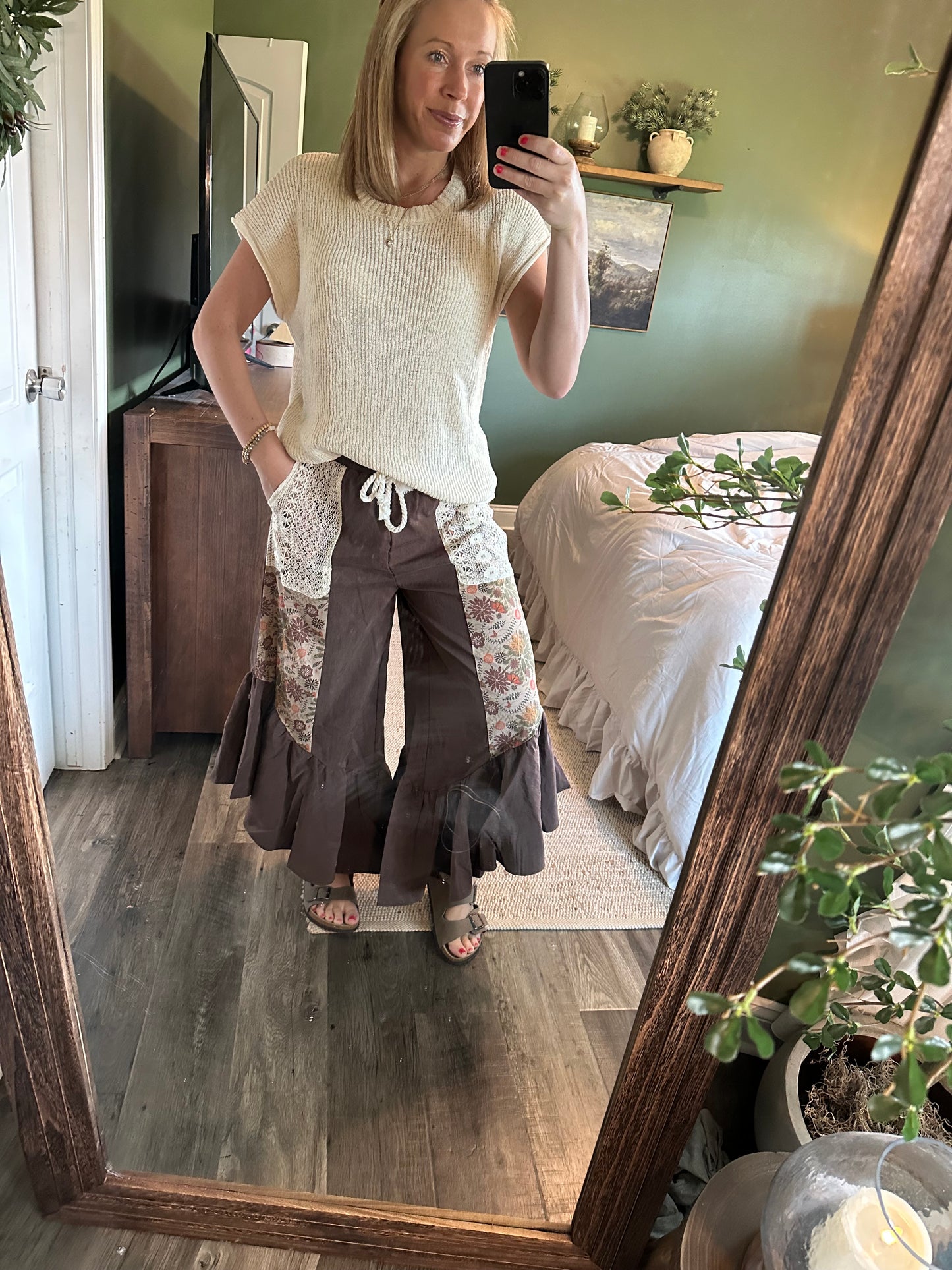 Harvest Patchwork Palazzo Pants